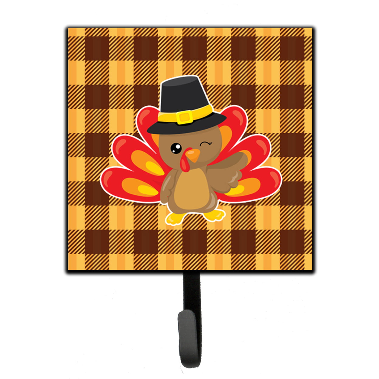 Thanksgiving Turkey Wink Leash or Key Holder