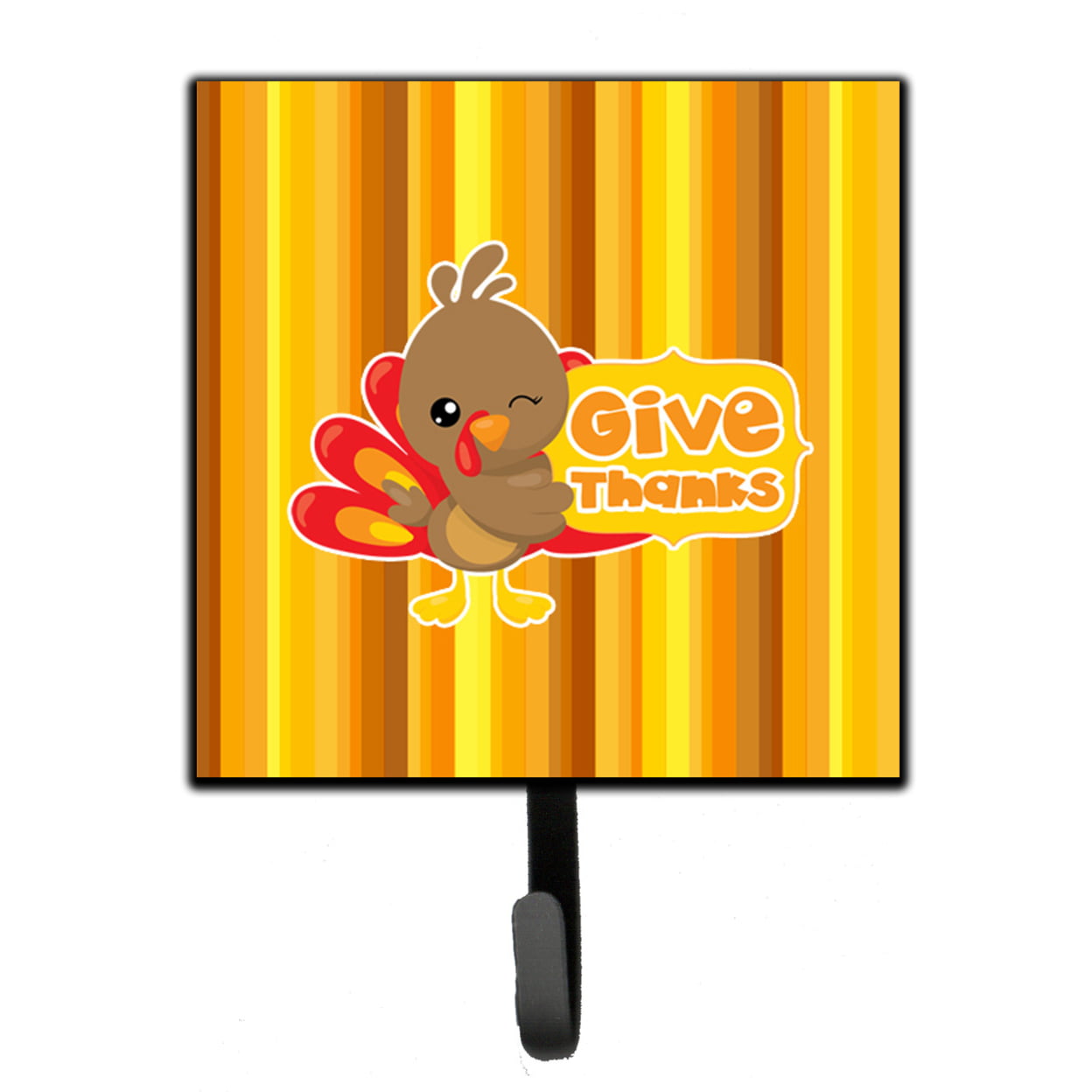 Thanksgiving Turkey Give Thanks Leash or Key Holder