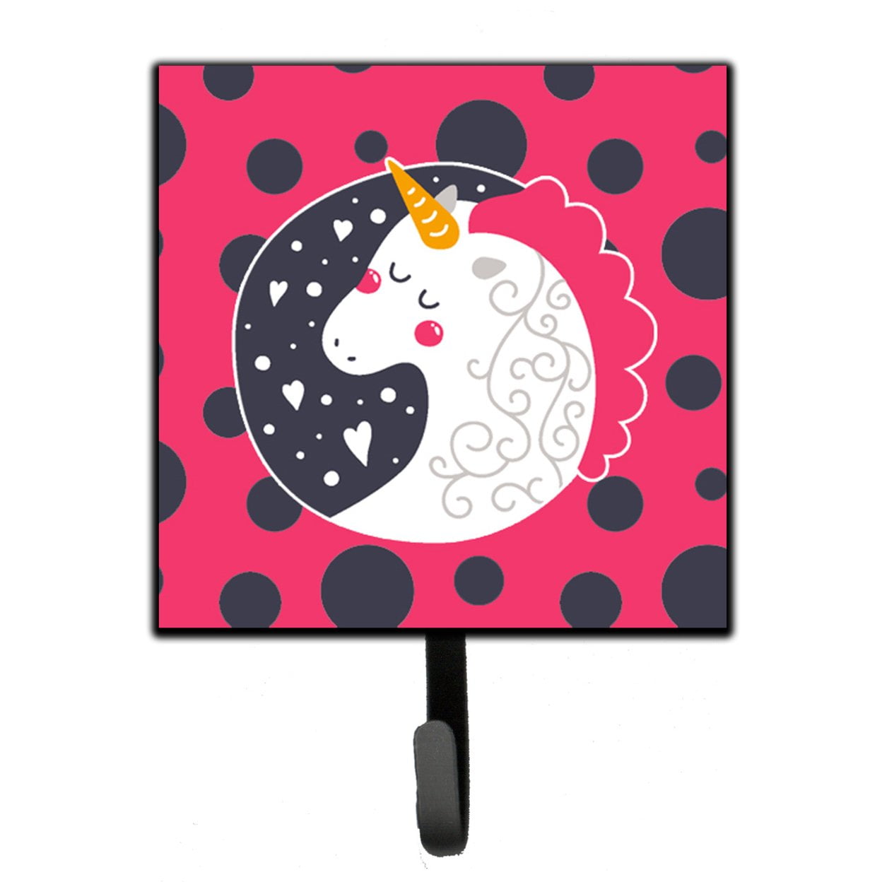 Unicorn Pink Polkadots Leash or Key Holder