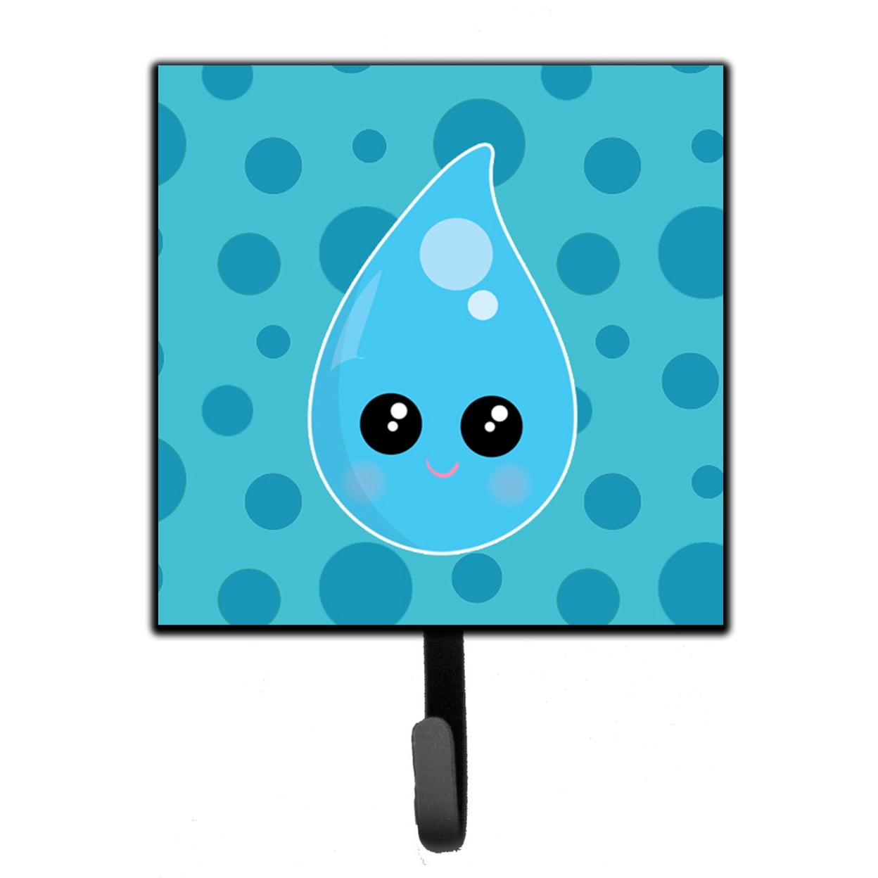 Weather Rain Drop Face Leash or Key Holder