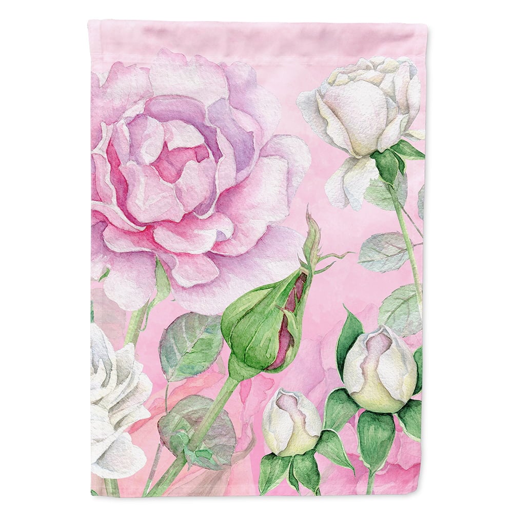 Rose Garden Flag Canvas House Size