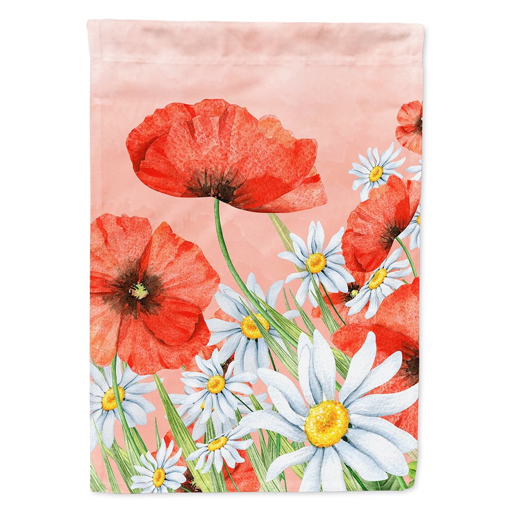 Poppies & Chamomiles Flag Canvas House Size