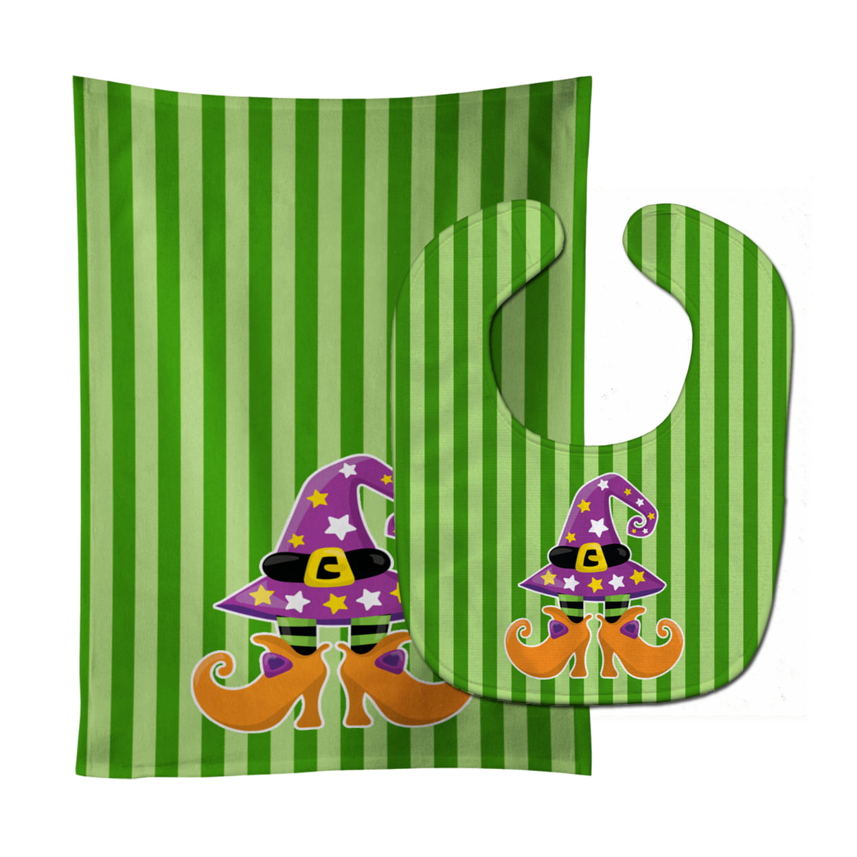 Halloween Witchs Feet No.2 Baby Bib & Burp Cloth
