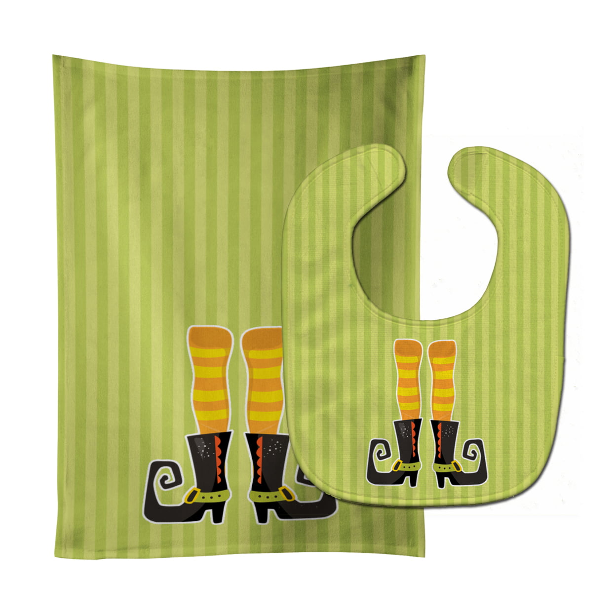 Halloween Witchs Feet No.4 Baby Bib & Burp Cloth