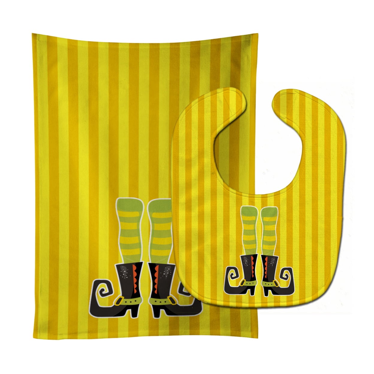 Halloween Witchs Legs No.2 Baby Bib & Burp Cloth