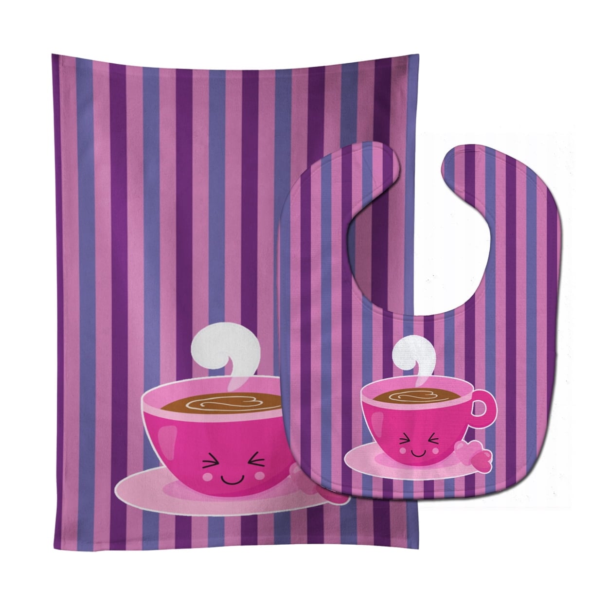 Latte Baby Bib & Burp Cloth