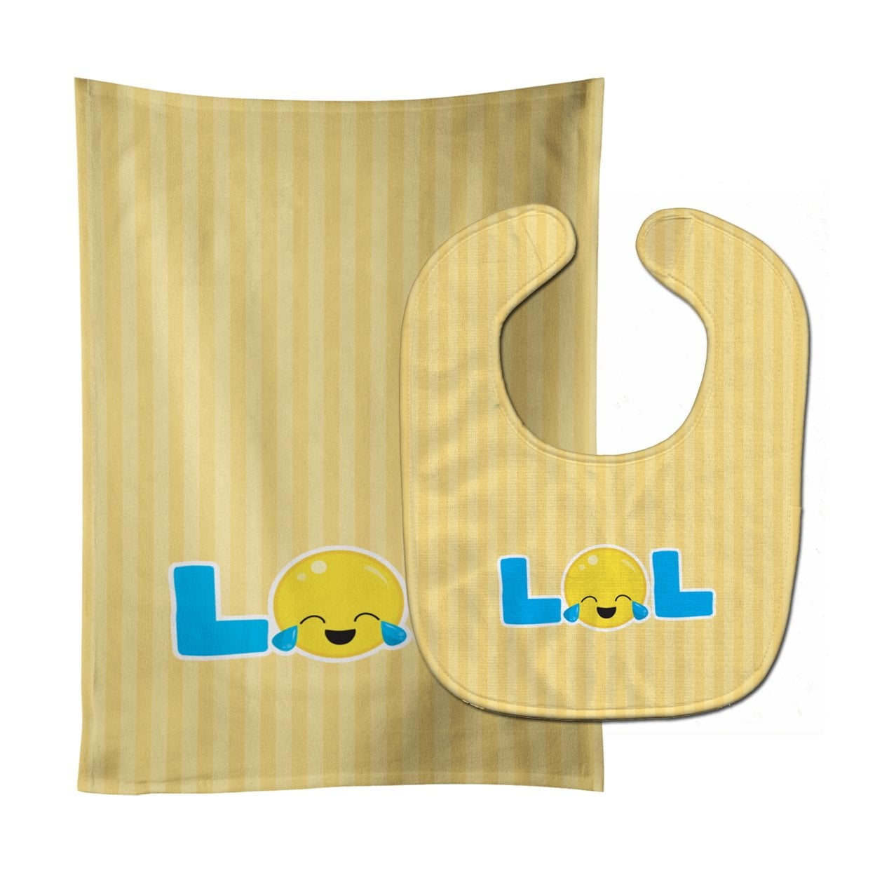 LOL Face Baby Bib & Burp Cloth