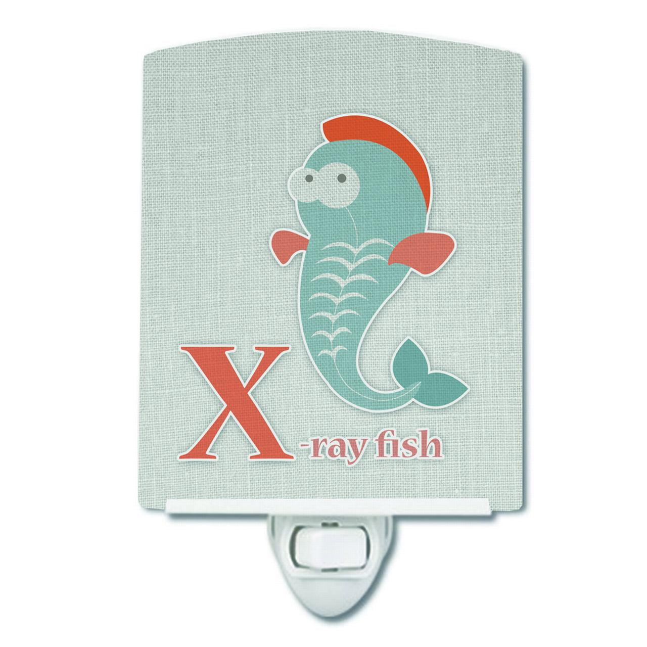 Alphabet X for Xray Fish Ceramic Night Light