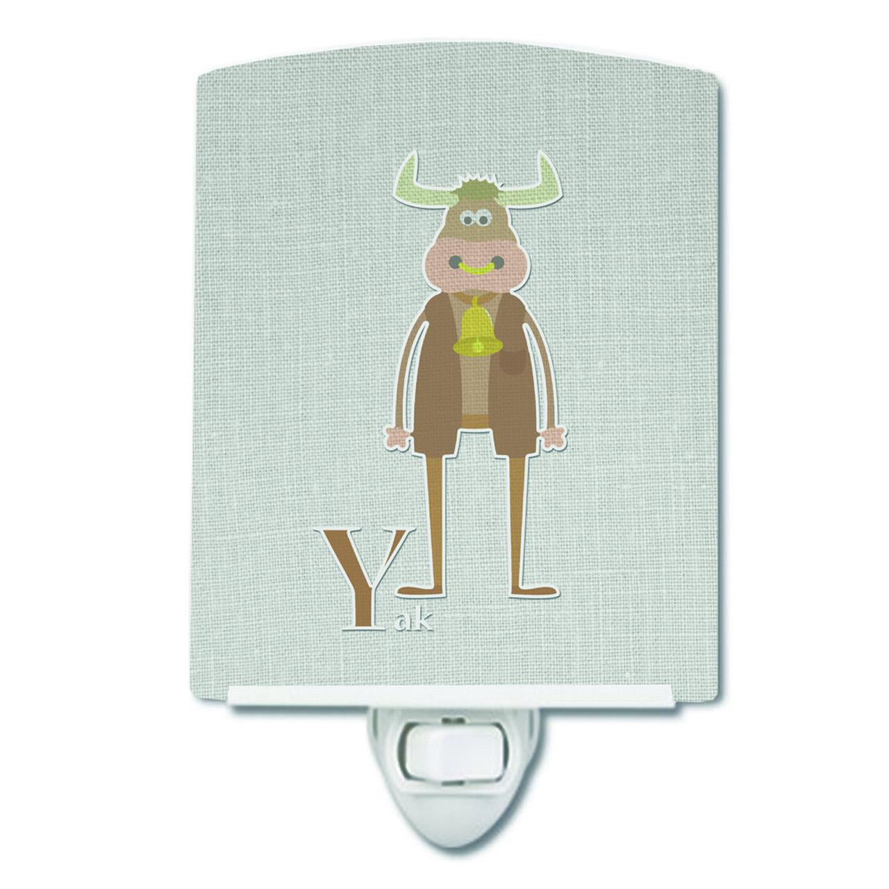 Alphabet Y for Yak Ceramic Night Light