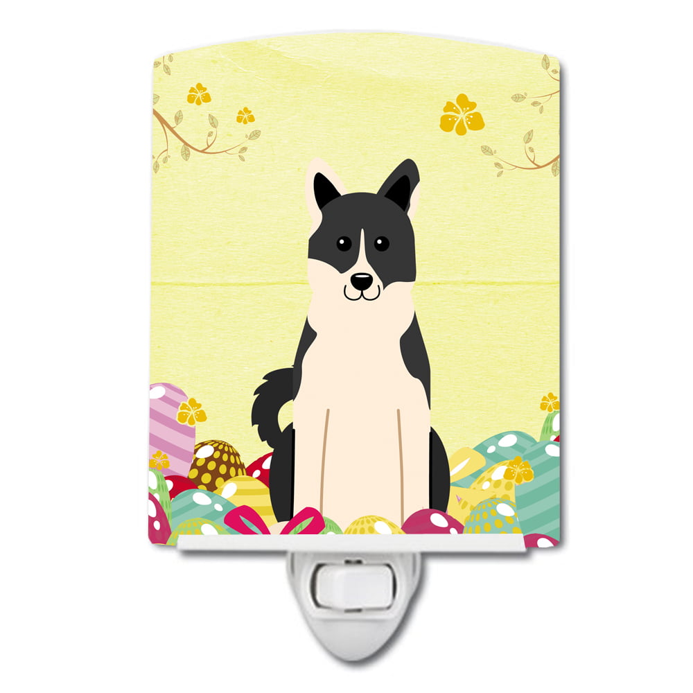 BB6029CNL Easter Eggs Russo-European Laika Spitz Ceramic Night Light