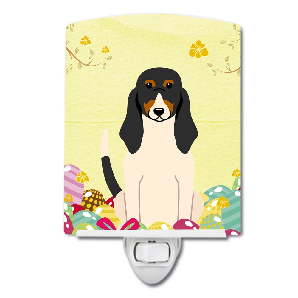 BB6044CNL Easter Eggs Swiss Hound Ceramic Night Light