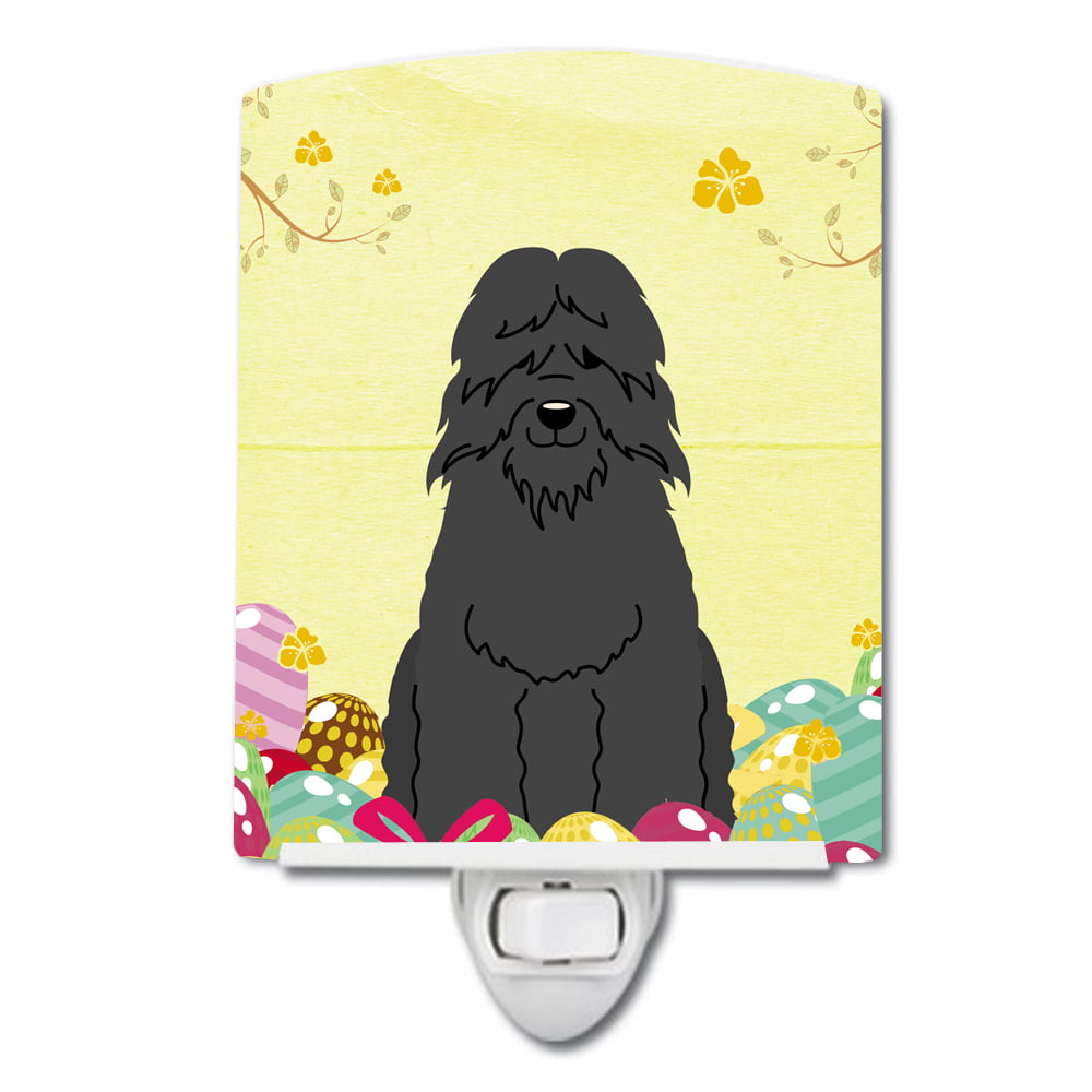 Easter Eggs Bouvier Des Flandres Ceramic Night Light