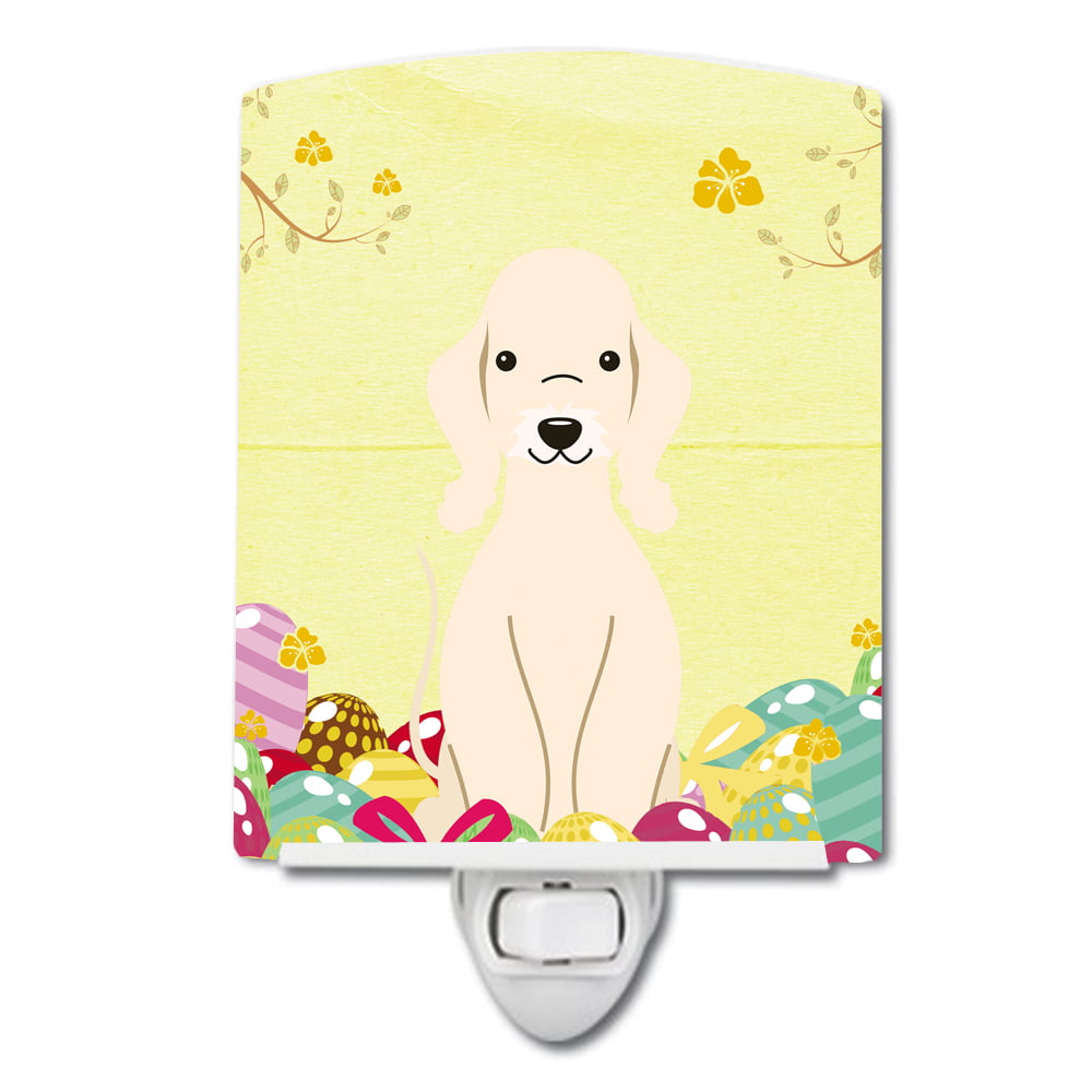 Easter Eggs Bedlington Terrier Sandy Ceramic Night Light