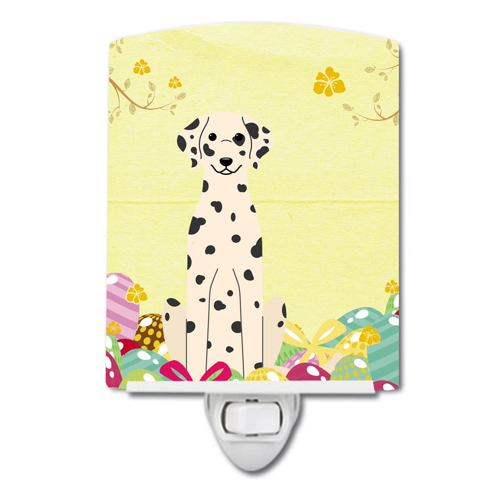 BB6097CNL Easter Eggs Dalmatian Ceramic Night Light
