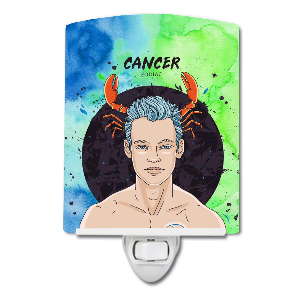Cancer Zodiac Sign Ceramic Night Light