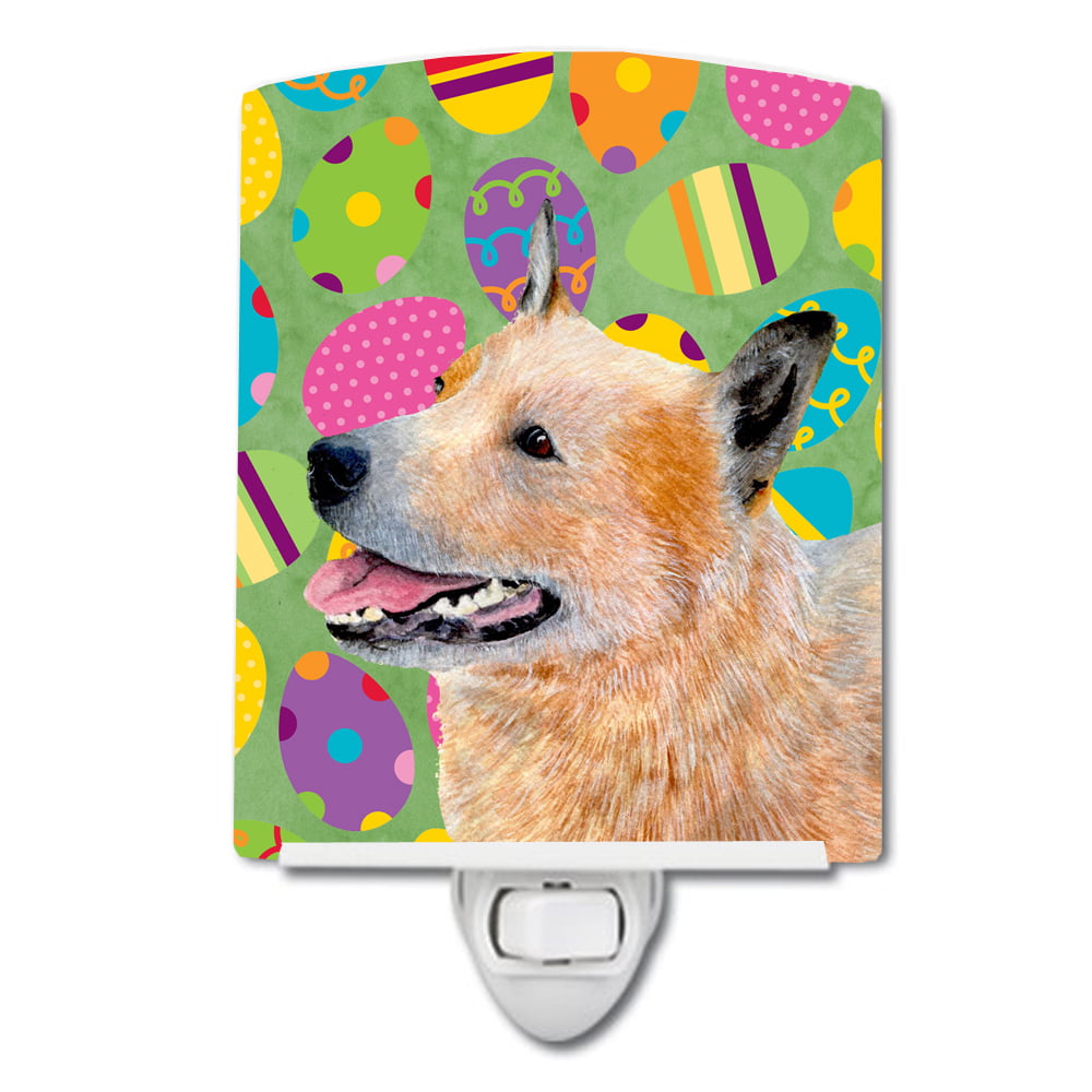 Australian Cattle Dog Easter Eggtravaganza Ceramic Night Light