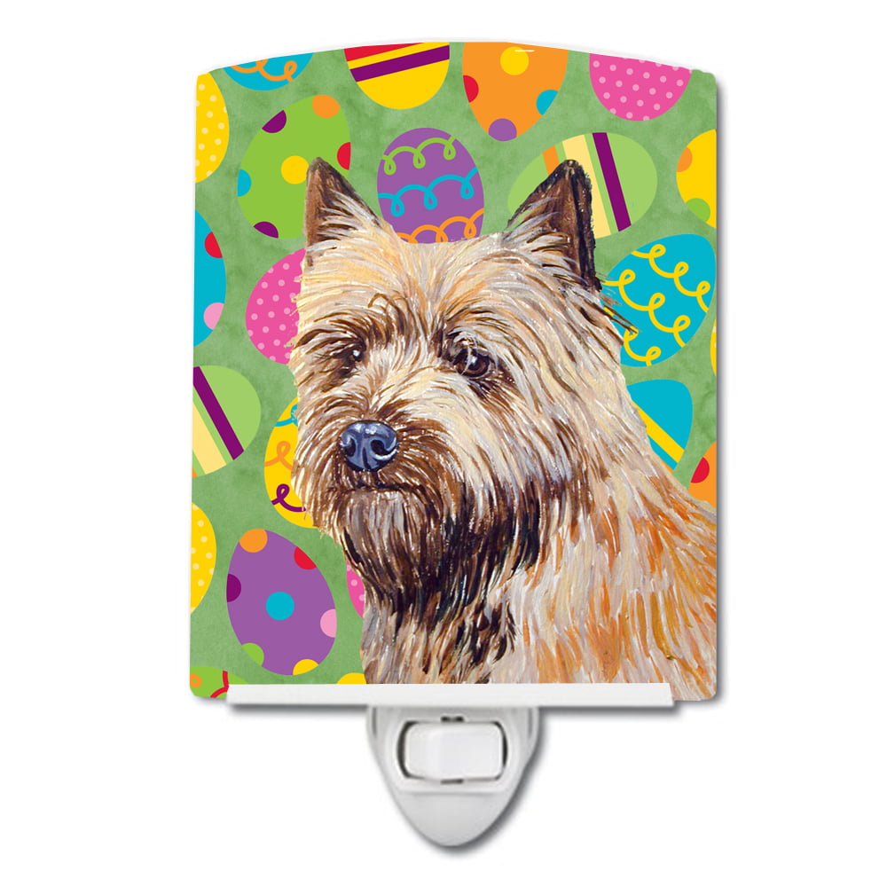 Cairn Terrier Easter Eggtravaganza Ceramic Night Light