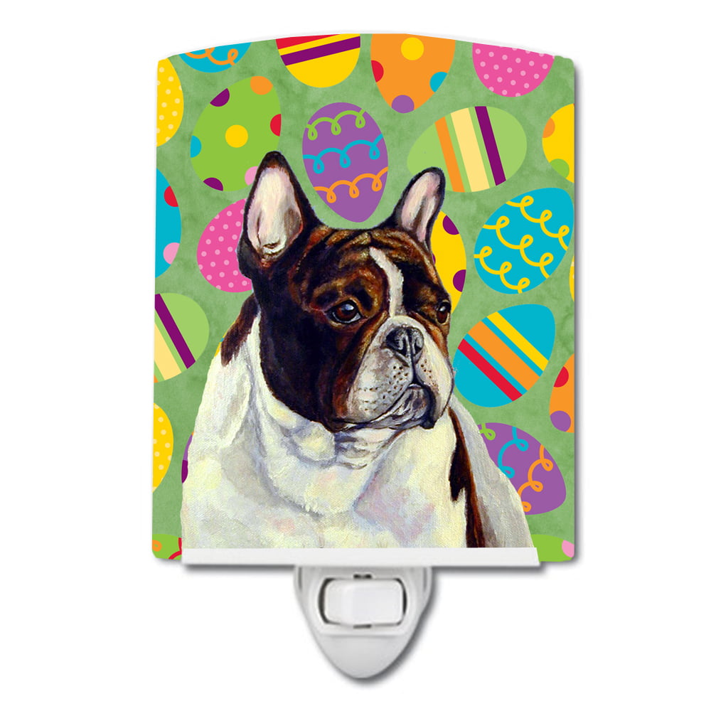 French Bulldog Easter Eggtravaganza Ceramic Night Light