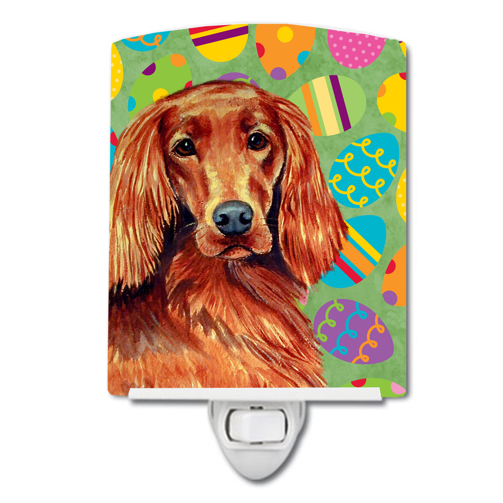 LH9434CNL Irish Setter Easter Eggtravaganza Ceramic Night Light