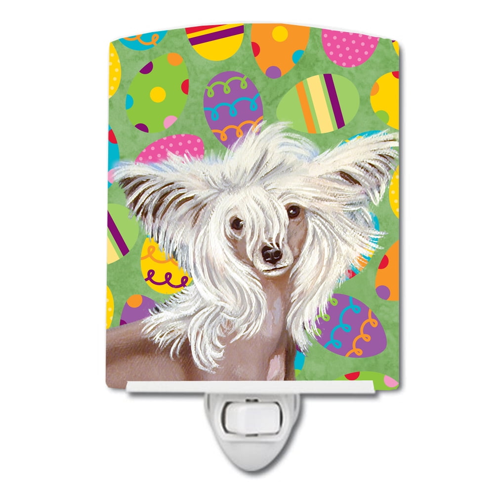 LH9437CNL Chinese Crested Easter Eggtravaganza Ceramic Night Light