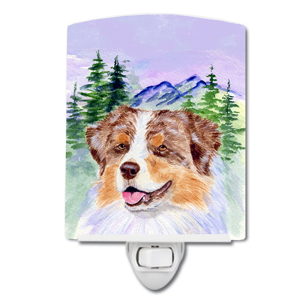 Australian Shepherd Ceramic Night Light