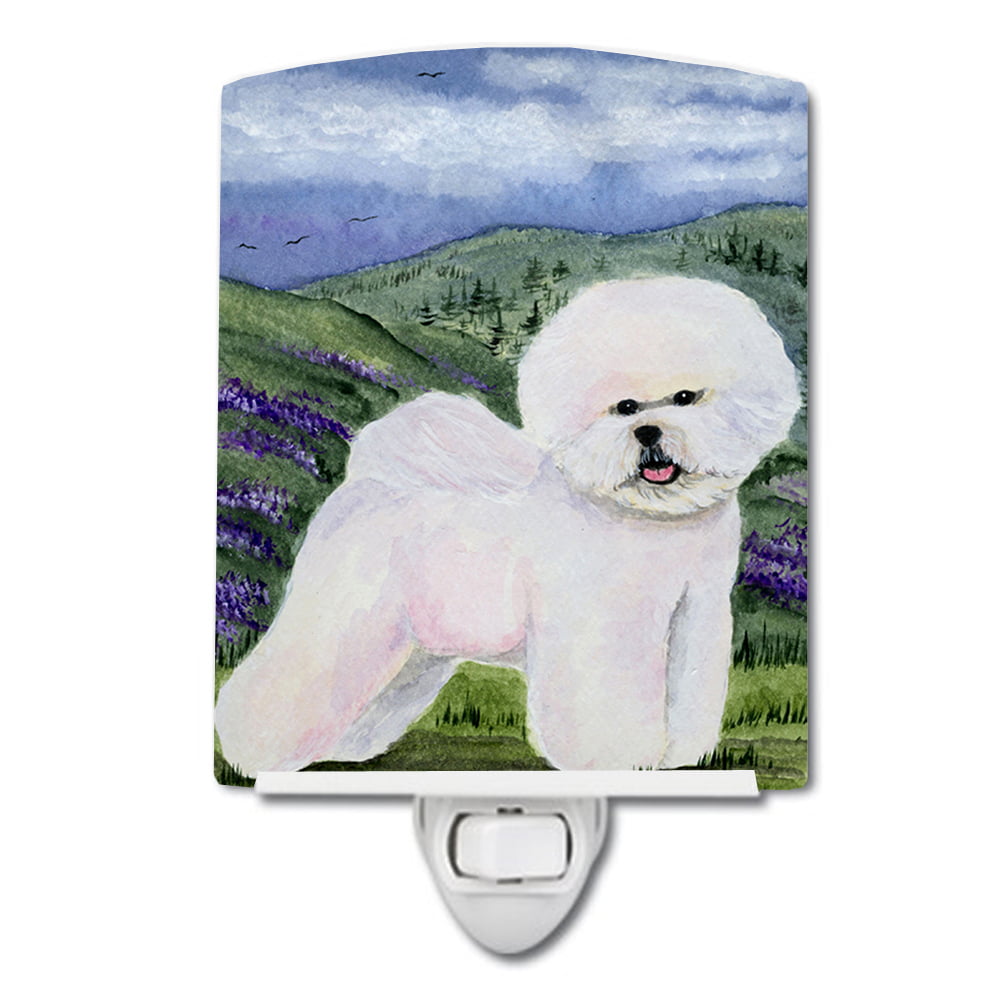SS8025CNL Bichon Frise Ceramic Night Light