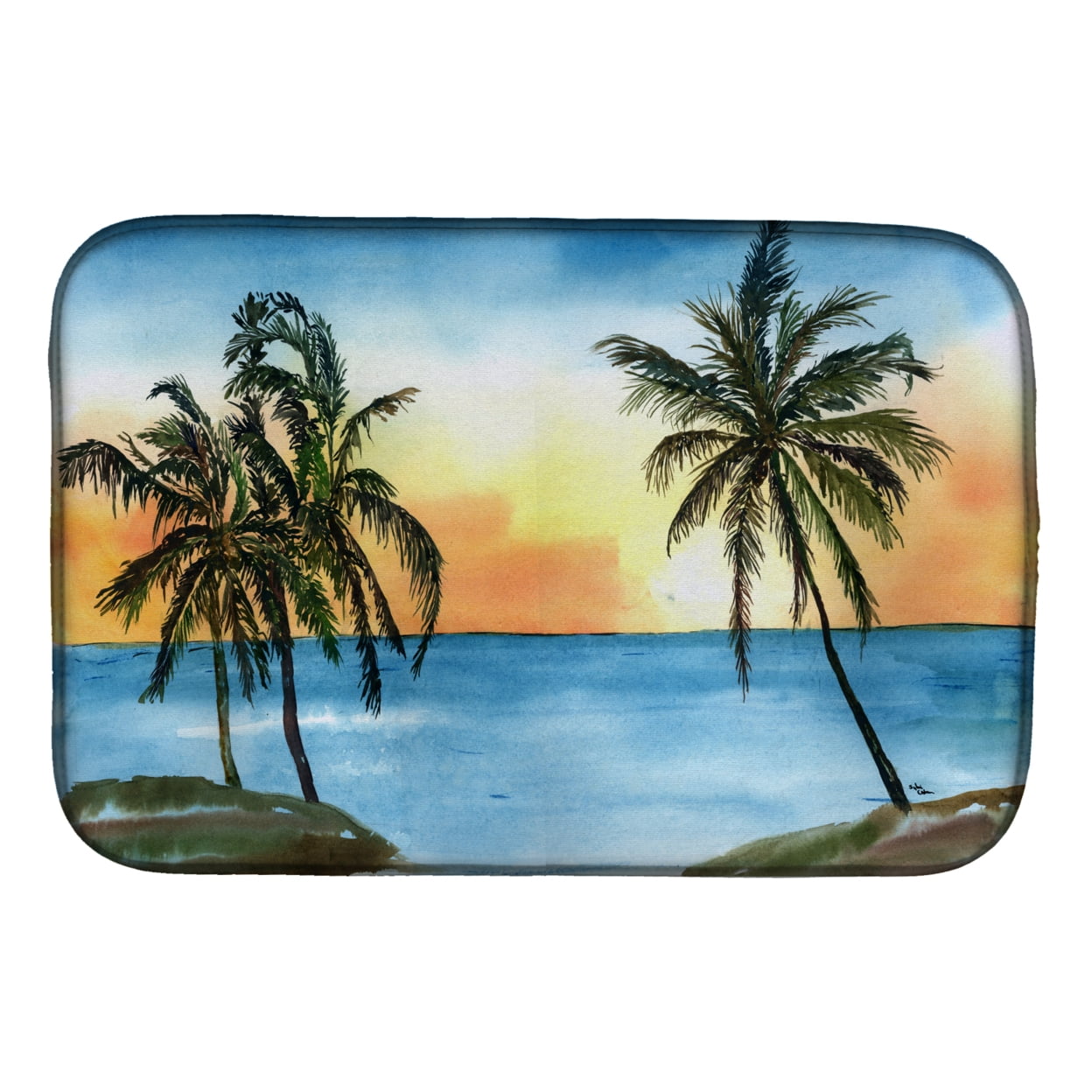 8551DDM Palm Tree Dish Drying Mat