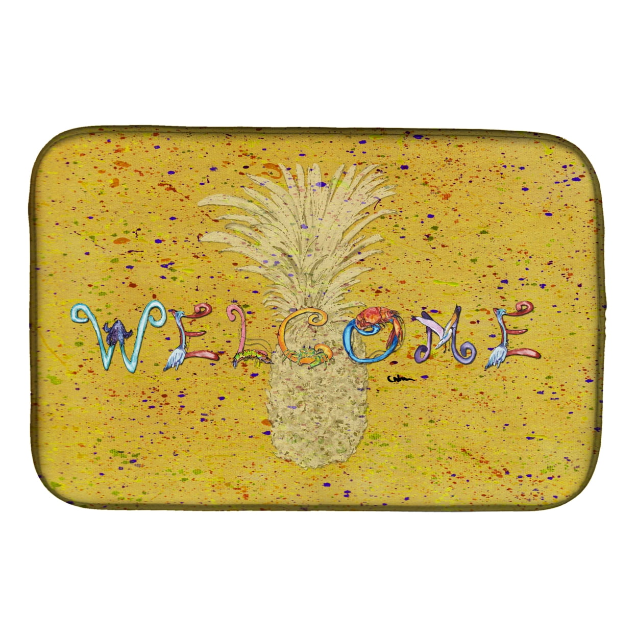 8557DDM Pineapple Dish Drying Mat