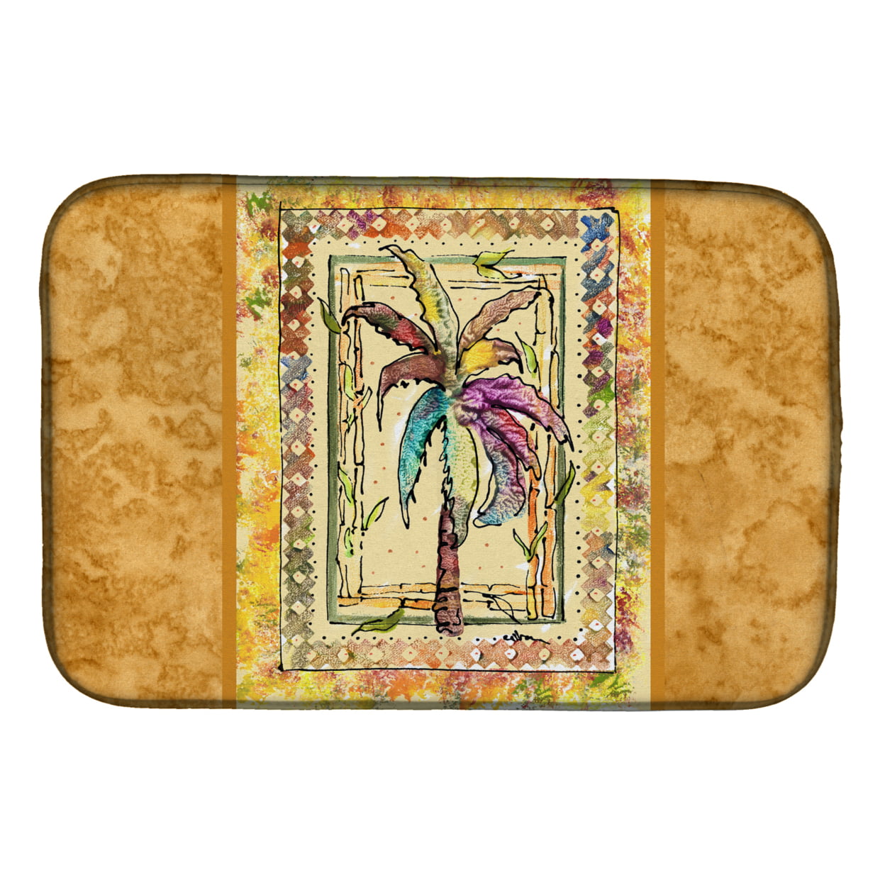 Carolines Treasures 8614DDM Palm Tree Dish Drying Mat