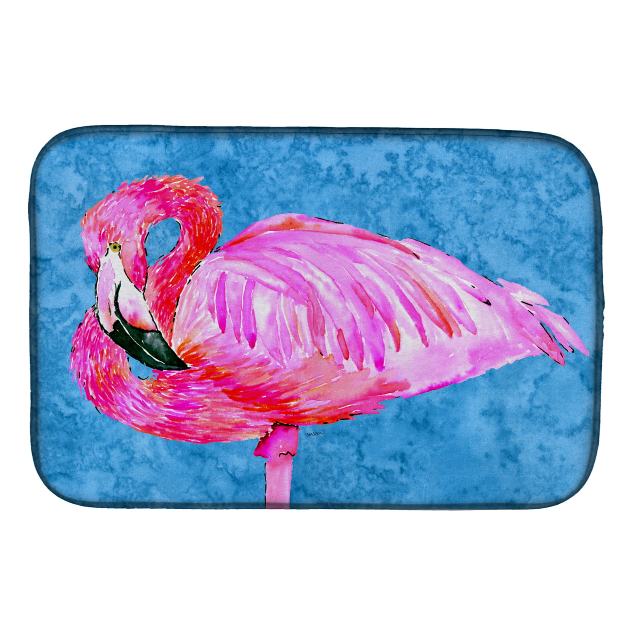 8686DDM Flamingo Dish Drying Mat