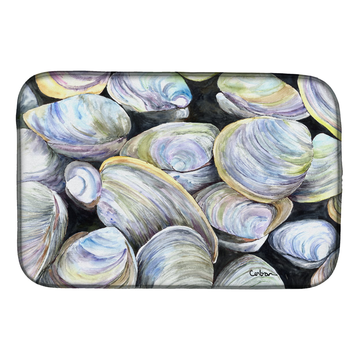 Clam Quahog Dish Drying Mat