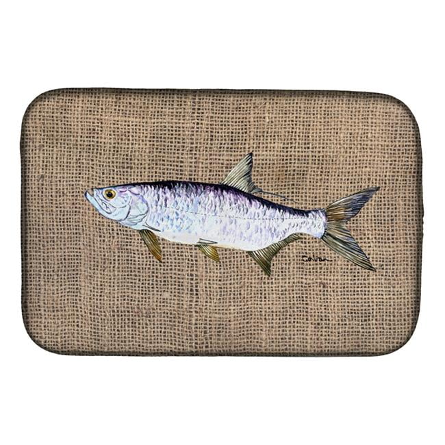 8774DDM Fish - Tarpon Dish Drying Mat