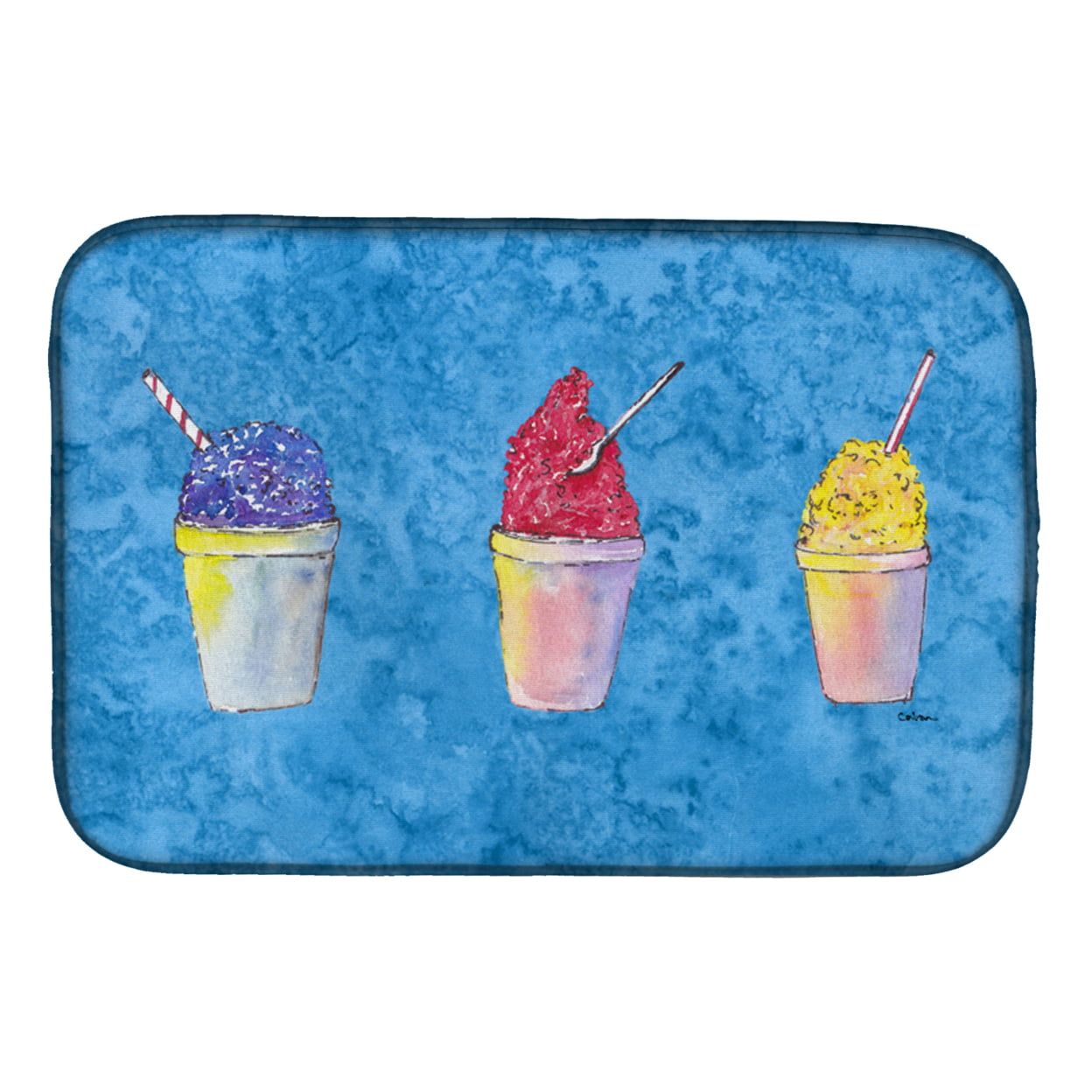 Snowballs & Snowcones Dish Drying Mat