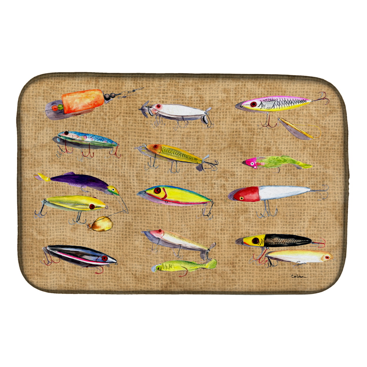 Fishing Lures Dish Drying Mat
