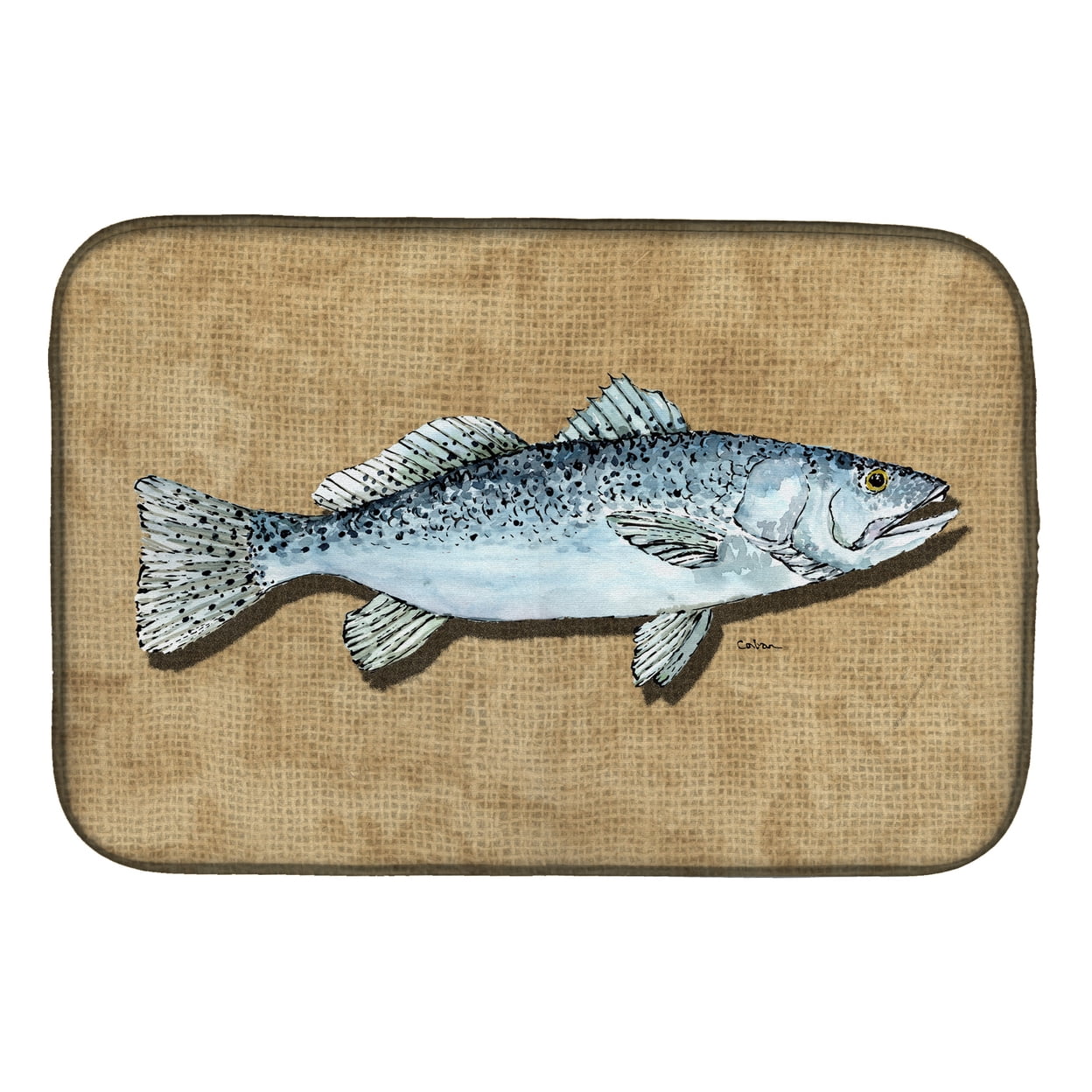 8809DDM Speckled Trout Dish Drying Mat