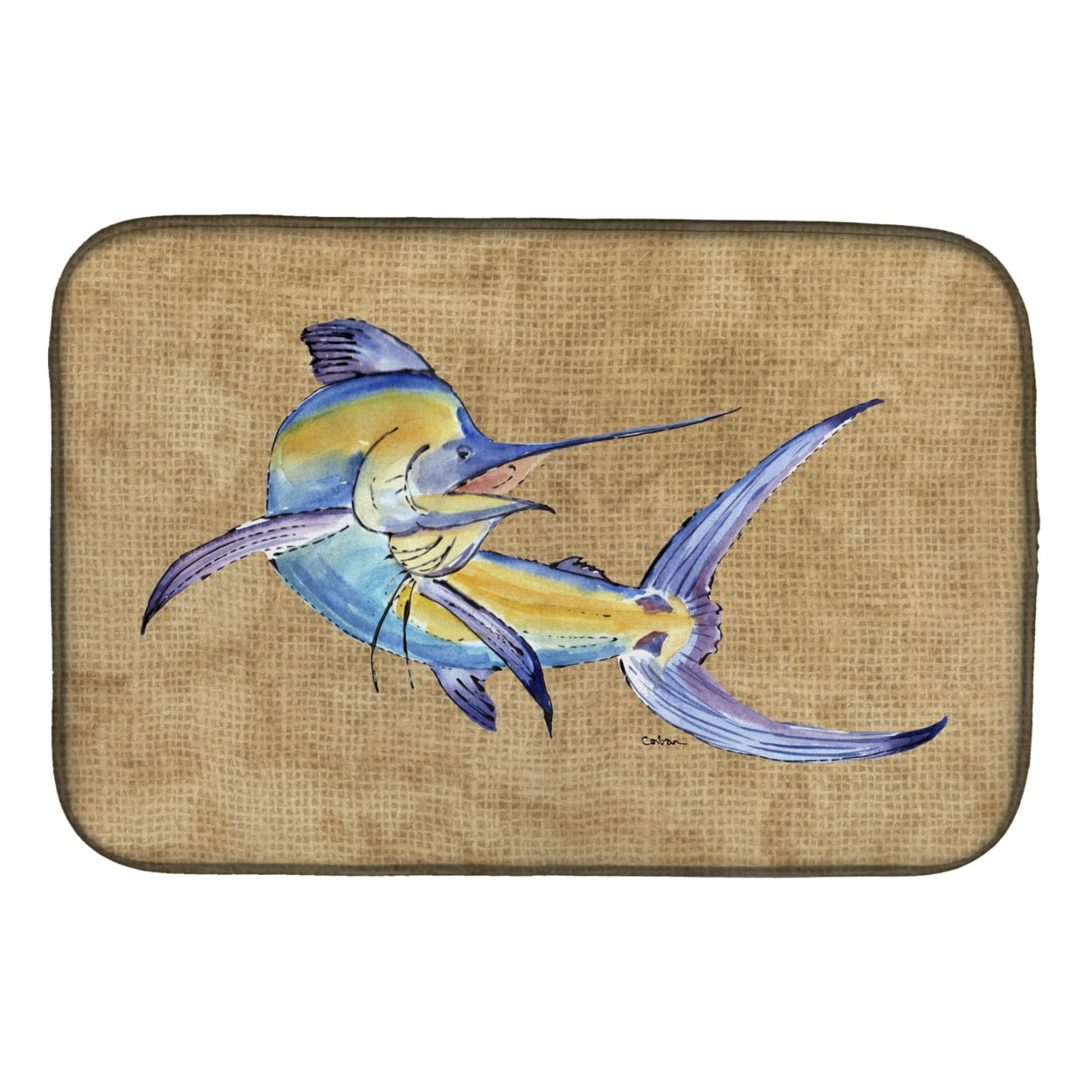 8811DDM Blue Marlin Dish Drying Mat