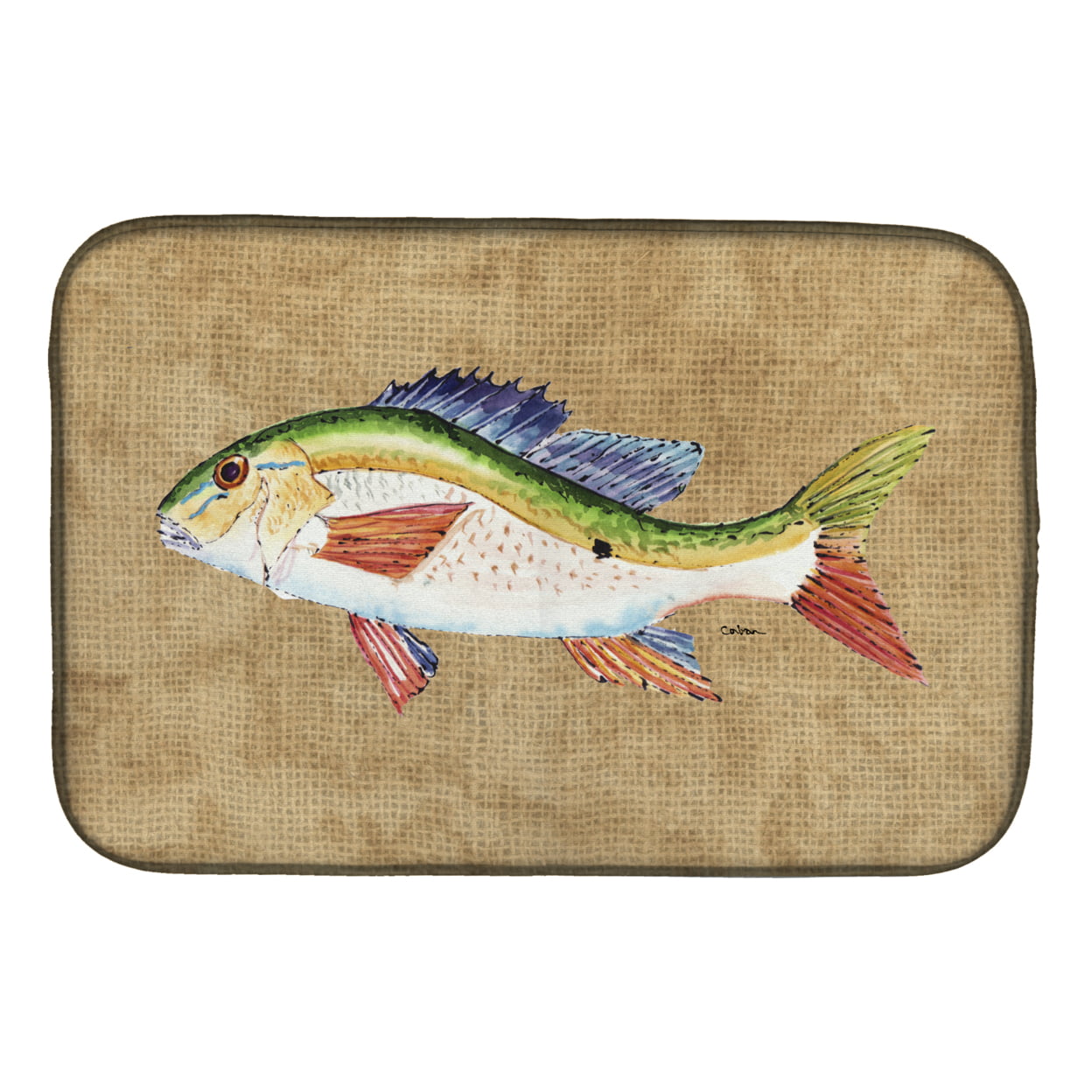 8816DDM Rainbow Trout Dish Drying Mat