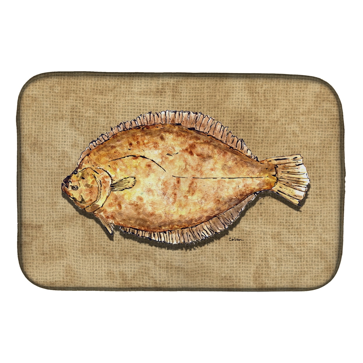 8821DDM Flounder Dish Drying Mat