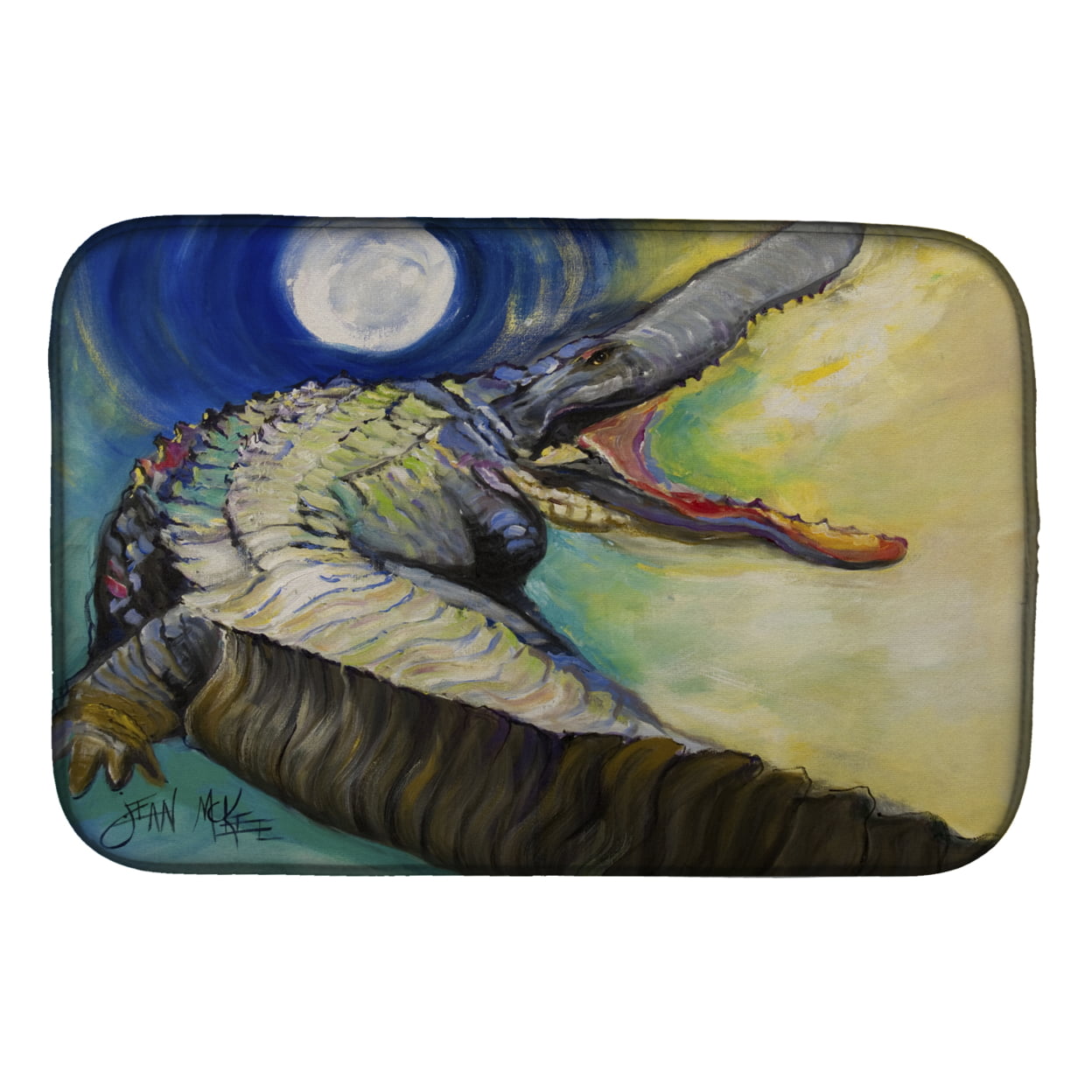 Picture of Carolines Treasures JMK1004DDM Alligator Dish Drying Mat