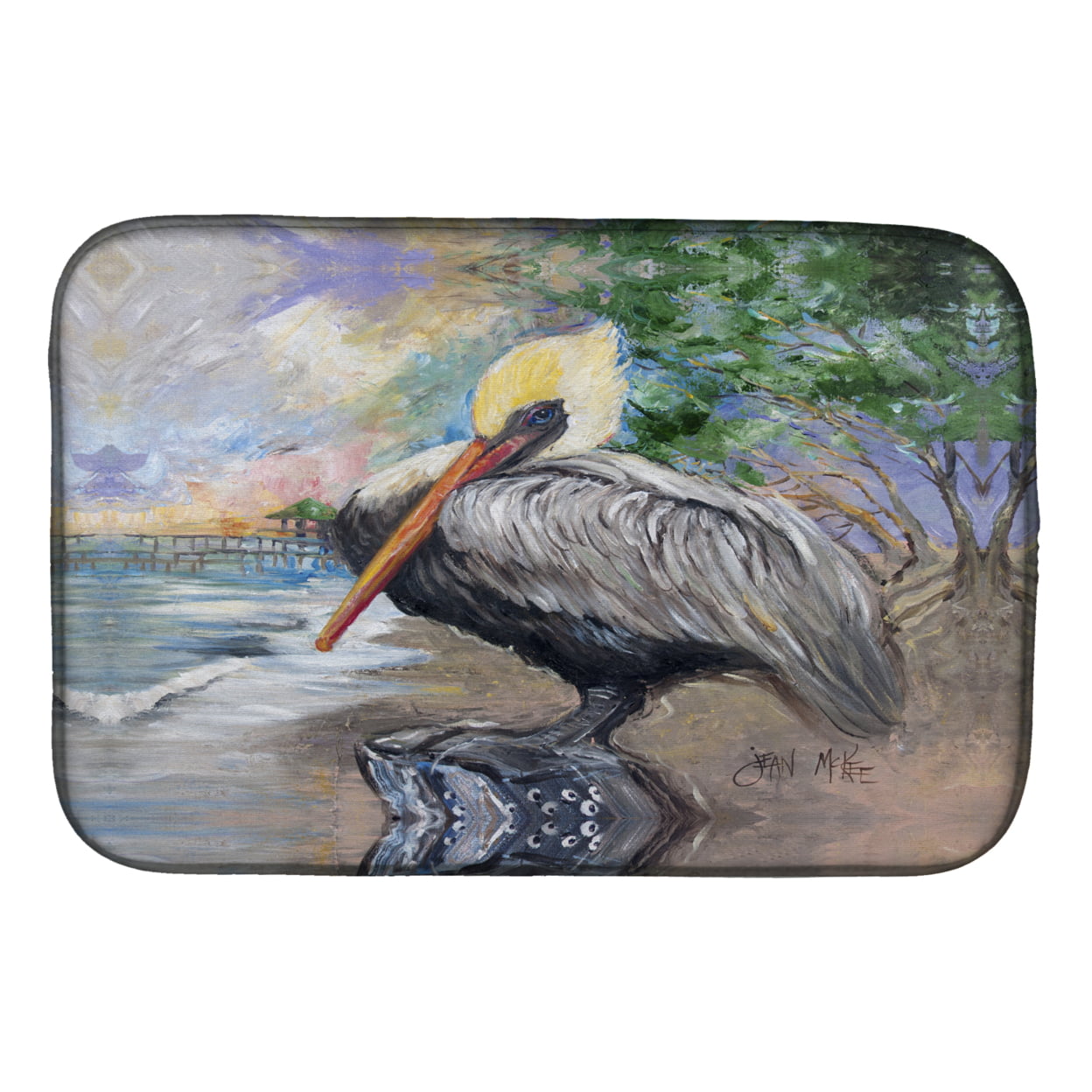Picture of Carolines Treasures JMK1019DDM Pelican Bay Dish Drying Mat