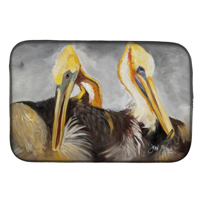 Picture of Carolines Treasures JMK1025DDM Pelicans Preening Dish Drying Mat