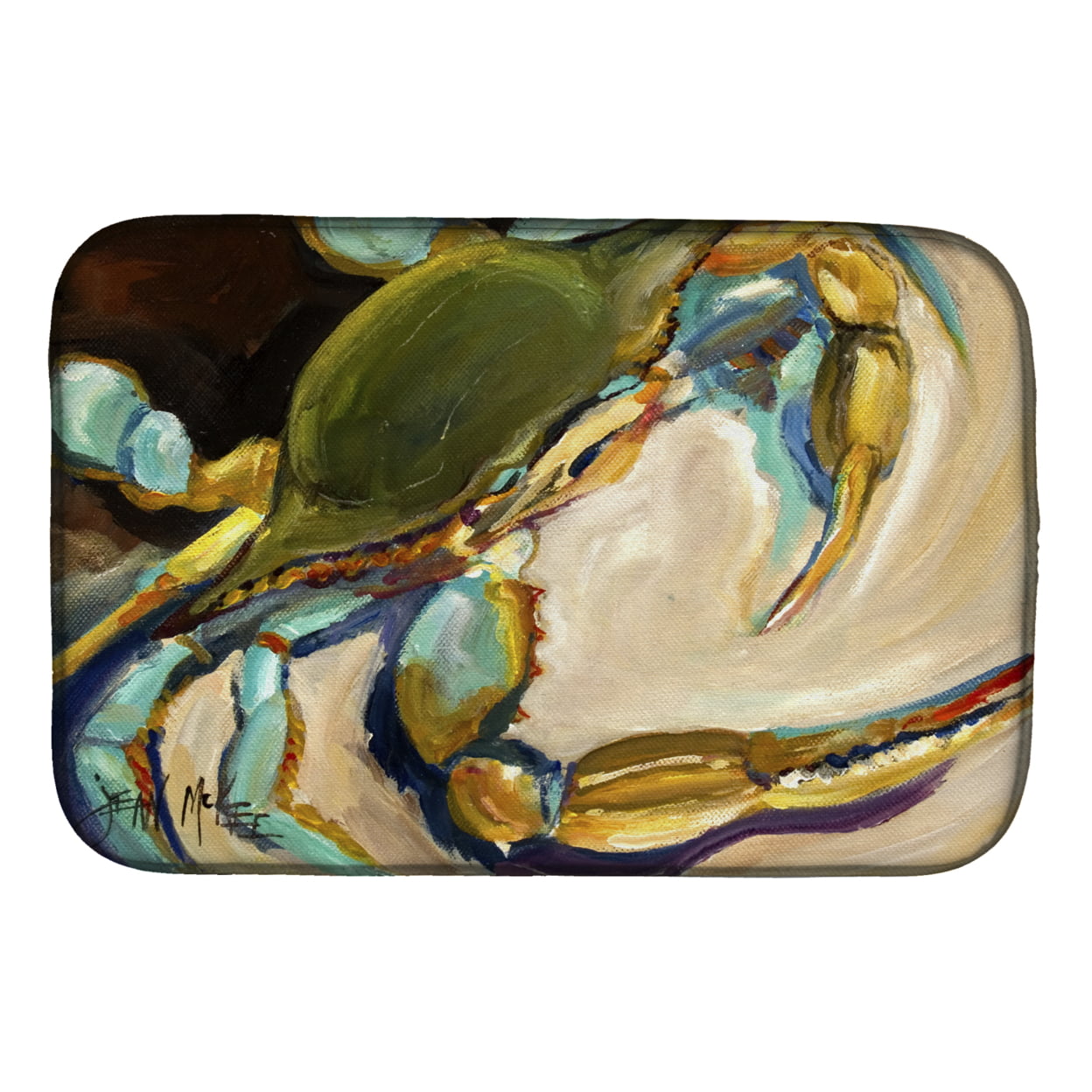 Picture of Carolines Treasures JMK1098DDM Blue Crab Dish Drying Mat