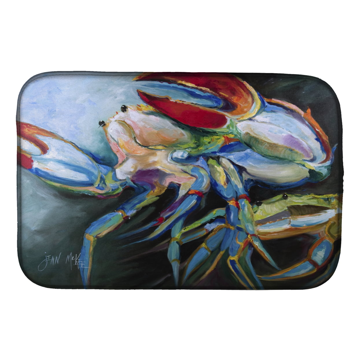 Picture of Carolines Treasures JMK1103DDM Blue Crab Dish Drying Mat
