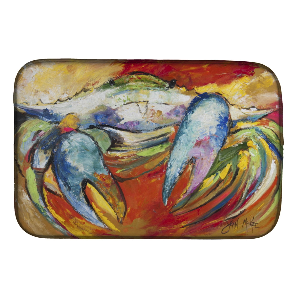 Picture of Carolines Treasures JMK1109DDM Blue Crab Dish Drying Mat