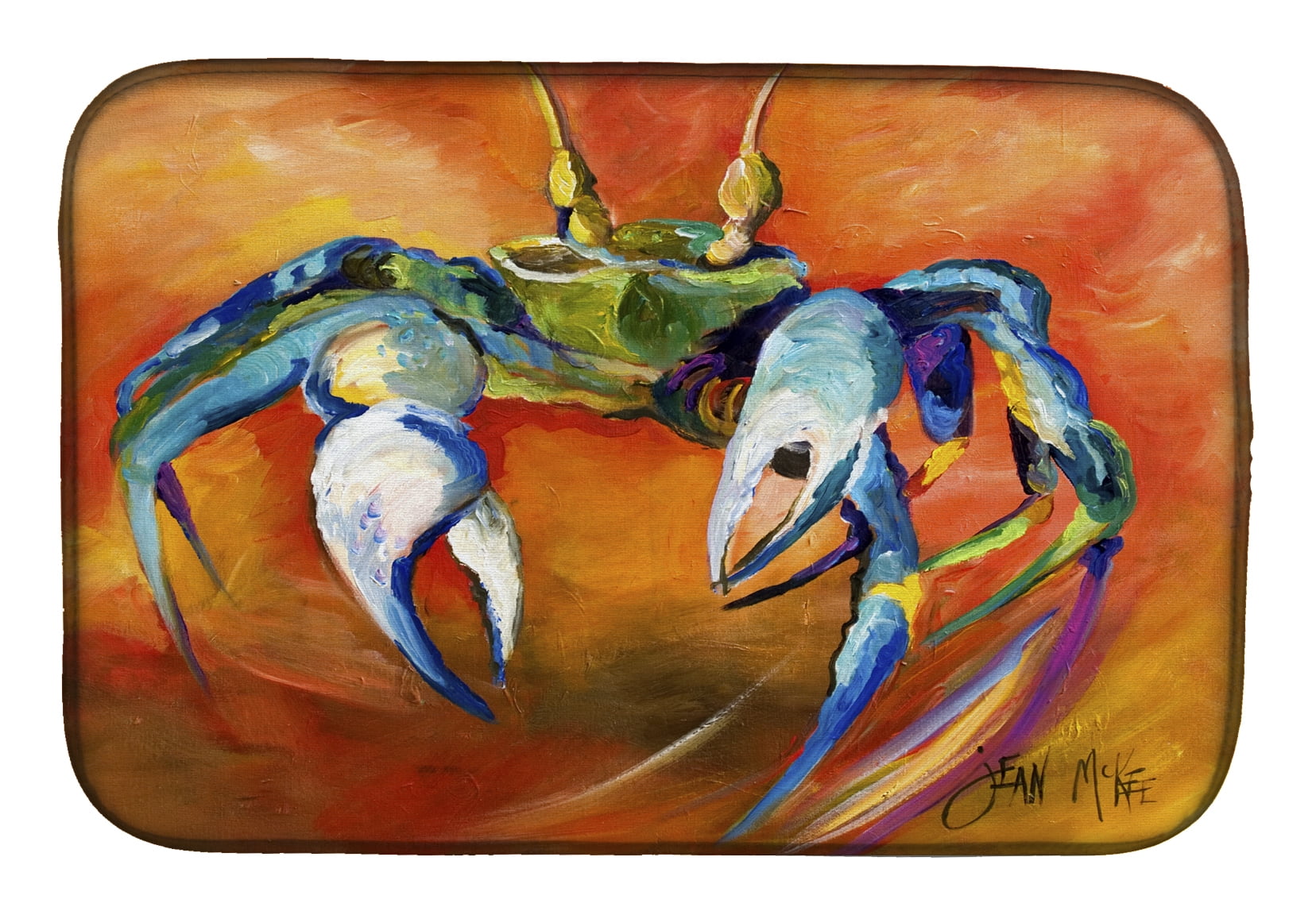 Picture of Carolines Treasures JMK1110DDM Blue Crab Dish Drying Mat