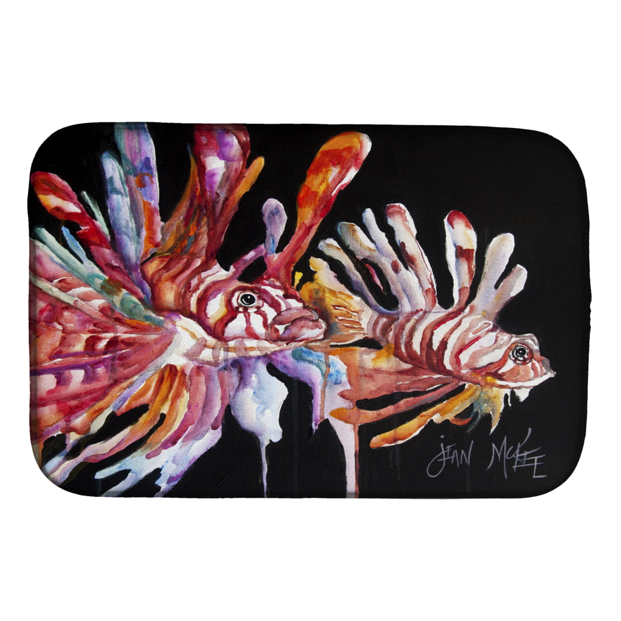 Picture of Carolines Treasures JMK1114DDM Lionfish Dish Drying Mat