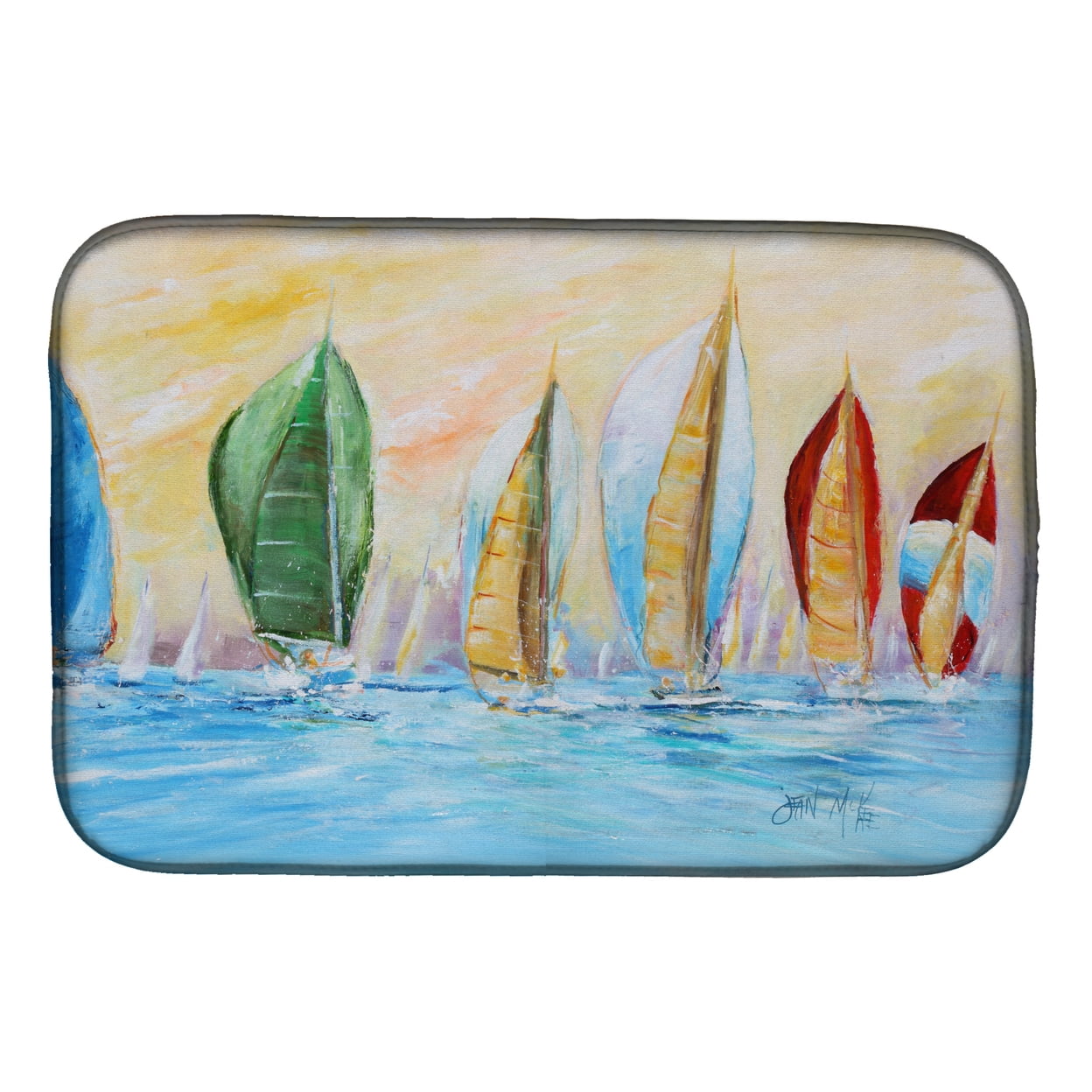 Picture of Carolines Treasures JMK1002DDM Reggatta Dish Drying Mat