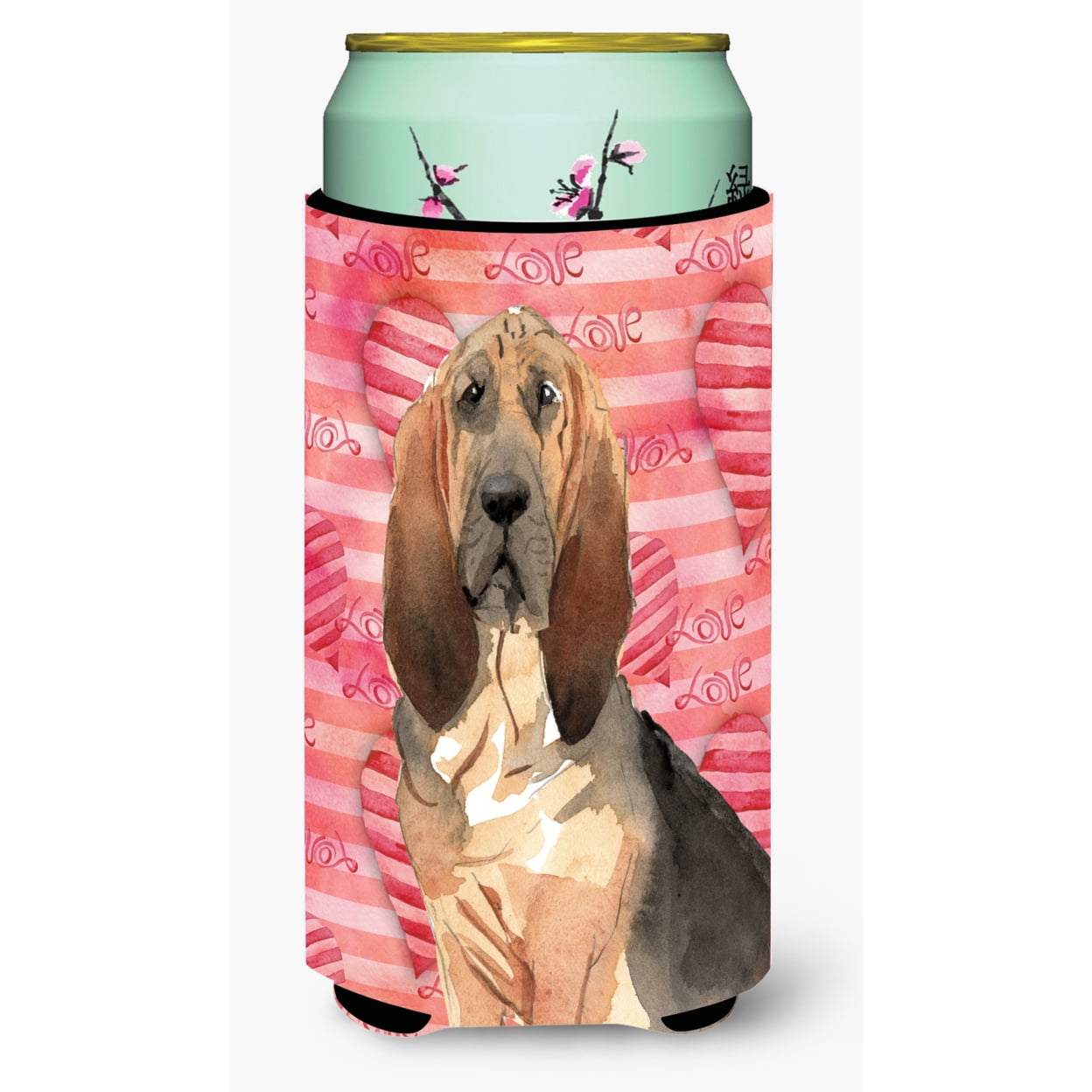 Love a Bloodhound Tall Boy Beverage Insulator Hugger