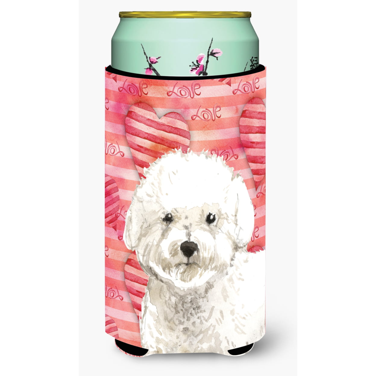 Love a Bichon Frise Tall Boy Beverage Insulator Hugger