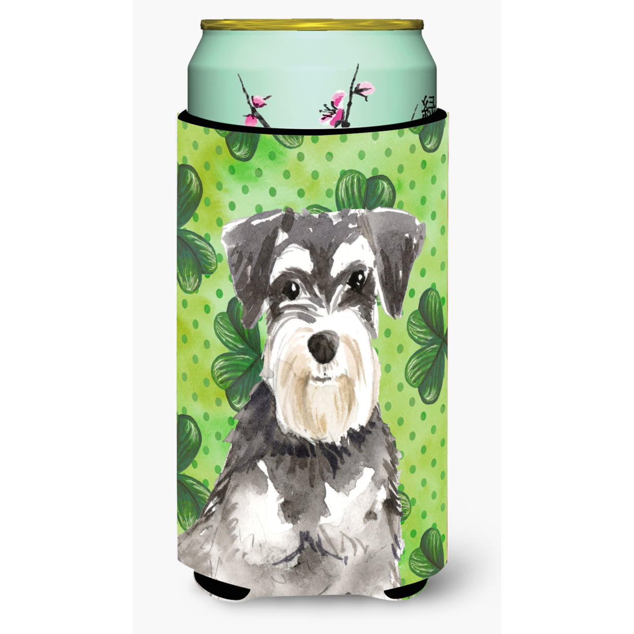 Shamrocks Schnauzer No.2 Tall Boy Beverage Insulator Hugger